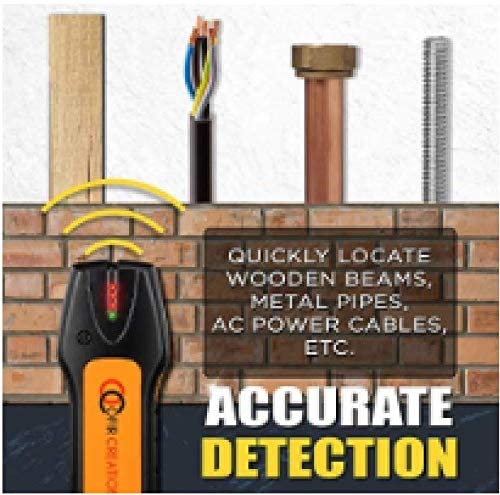 Stud Finder & Multifunction Device (Laser Level line, Leveler, Metric Ruler) - Stud Finder Wall Scanner With Laser Level Can Be Used as Pictures Hanging Tool and Ruler