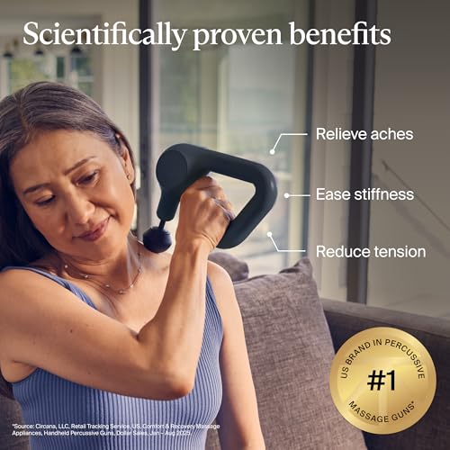 TheraGun Therabody Relief Massage Gun | for Daily Comfort | 3-Speed | Black - color: Black - 3 Attachments