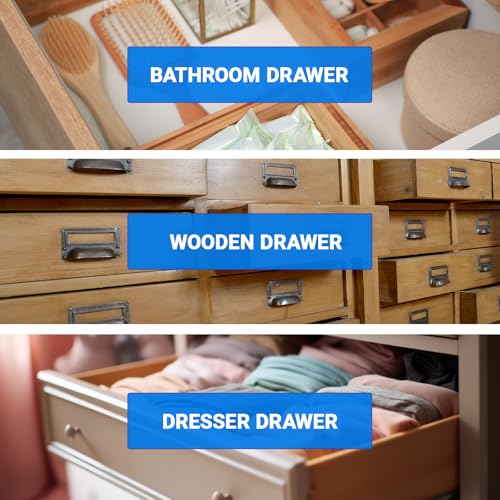 AceOrbit 10 Pack Drawer Guides White Plastic Adjustable 1-1/2" Brackets