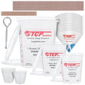 TCP Global Complete Paint Mixing Kit - 12 Cups with Lids, Mixing Sticks