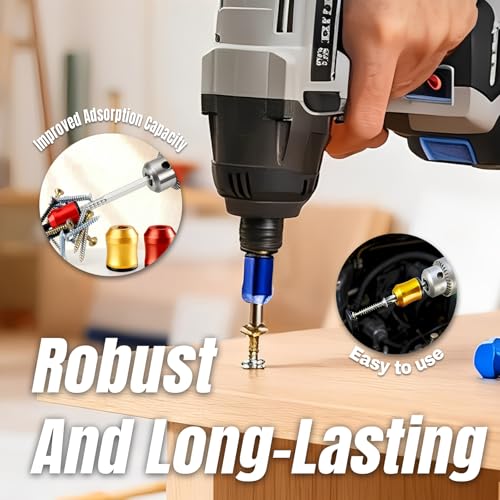 3PCS Strong Magnetic Screw Rings ，3PCS Magnetic Screwdriver，Removable Magnetic Screwdriver Drill Bit Holder for Hex Screwdrivers and Electrician Impact Drills Power, DIY Tool Accessories - color: 3pcs Strong Magnetic Screw Rings ，3pcs Magnetic Screwdriver