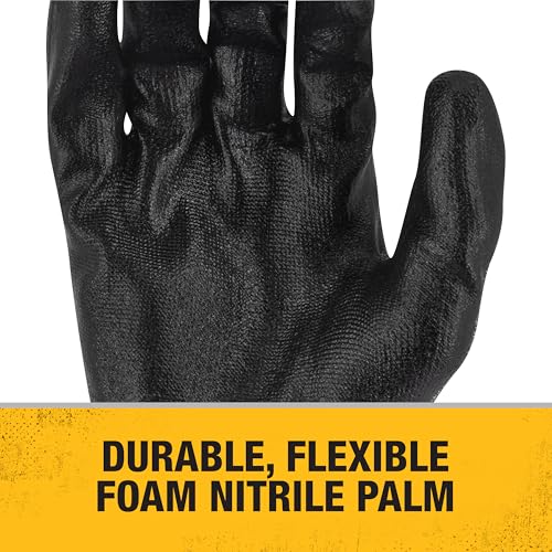 DEWALT DPG575 Foam Nitrile A3 Cut Resistant Glove for Outdoor Work, Size L - size: Large