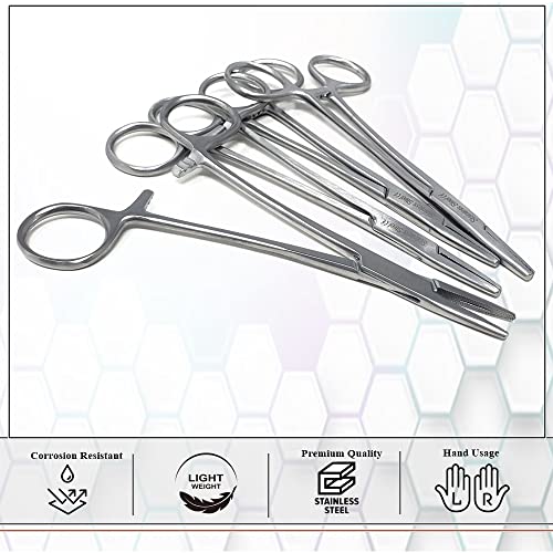 Mayo Hegar Needle Holder Driver with Cross Serrated Jaws Made of Stainless Steel Comes in Multi Position Locking Mechanism Clamping Pliers (5.5 Inch) - size: 5.5 Inch