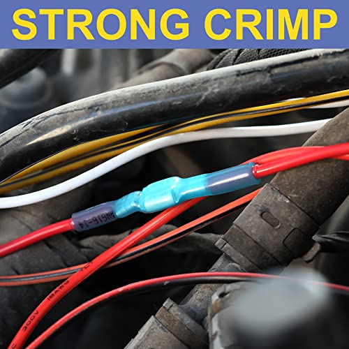 haisstronica 460PCS Heat Shrink Spade Connectors, 22-10 AWG, Male/Female - size: AWG 22-10, style: Male&Female Kit 460PCS