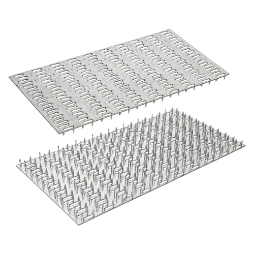 10 Pcs Truss Mending Plate 5x10 Pronged Truss Plates with Nail Teeth, Rafter to Truss Wood Connector for Roofing System - size: 5"x10"