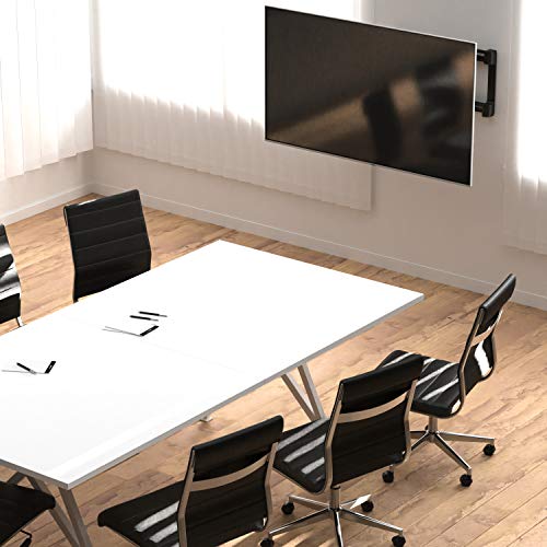 Amazon Basics Heavy Duty Dual Arm, Full Motion Articulating TV Mount for 37" to 80" TVs up to 132 lbs, VESA Compatible, Fits LED LCD OLED Flat Curved Screens, Black - style: Full Motion Articulating