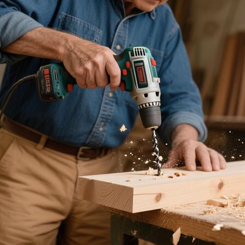 Brad Point Drill Bit Set, 6PCS Wood Drill Bits 1/8"-3/8" with Quick Change Hex Shank - Wood Drill Bit Set Professional for Hardwood, Plywood, Plastic, Ideal for Carpentry, DIY & Woodworking Projects - size: 6pcs