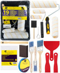 Bates- Paint Roller Kit, 19 pcs, Roller Set with Microfiber Sleeves & Frame - style: Microfiber 9", 4", 19 pcs