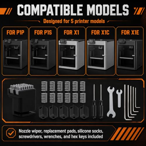 P1S 3D Printer Maintenance Tool Kit for Bambu Lab P1S/P1P/X1/X1C/X1E - style: X1/P1 Series Tool Kit