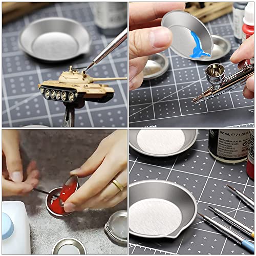 DIYESMART 120pcs Paint Mixing Balls 5.5mm/apr. 0.22” (316 Stainess Steel), 20pcs Paint Tray, 2pcs Paint Stirrer and 6pcs 3ml Paint Eyedroppers Suit for Mixing Model Paints, Mixing Nail Polish… - size: 1202022