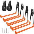 HUPBIPY Garage Hooks Heavy Duty, Large Square Wall Hooks - color: Orange Large U Hook, size: 7.7inch U Hook