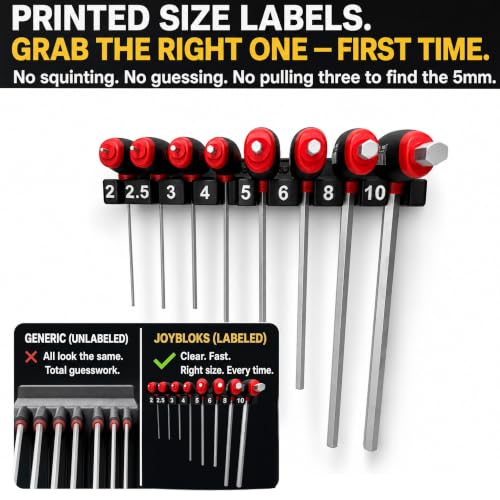 Magnetic T-Handle Allen Wrench Holder