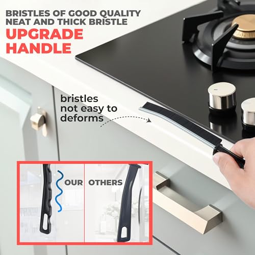 6 Pcs Crevice Cleaning Brush for Household Use, Hard Bristle Gap Cleaning Brush, Grout Gap Cleaning Supplies for Bathroom, Kitchen, & Shower, New 2025 Multifunctional Cleaning Tool