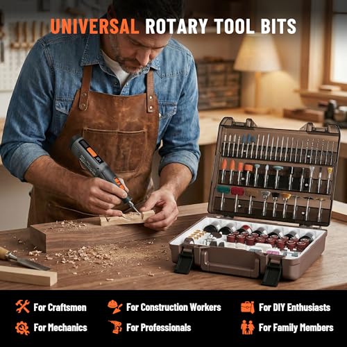 Katerk 420PCS Rotary Tool Accessories Kit Universal Drill Bit Tool Set