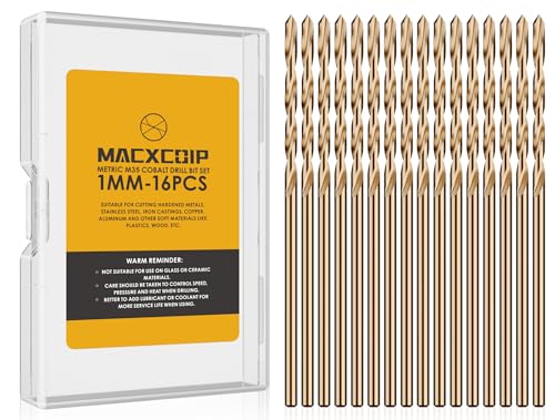 Metric 16Pcs 1mm M35 Cobalt Drill Bit Set - size: 1mm（16pcs）