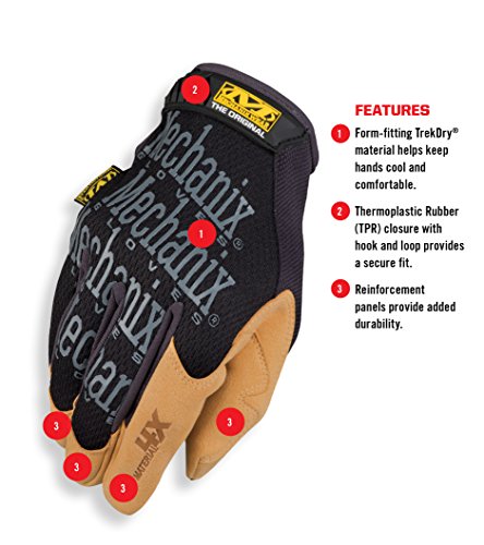 Mechanix Wear Material4x Original Gloves Brown/Black, X-Large - size: X-Large