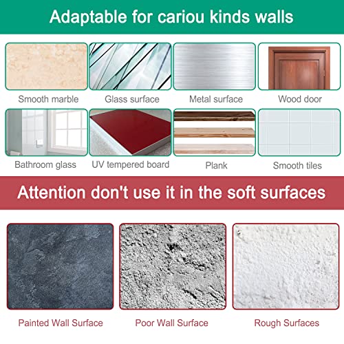 14 Pack Adhesive Wall Hooks, Wall Hangers Without Nails, No Damage Picture Hooks Waterproof and Rustproof to use Inside Kitchen, Bathroom, Home and Office（14mm） - size: 14 mm