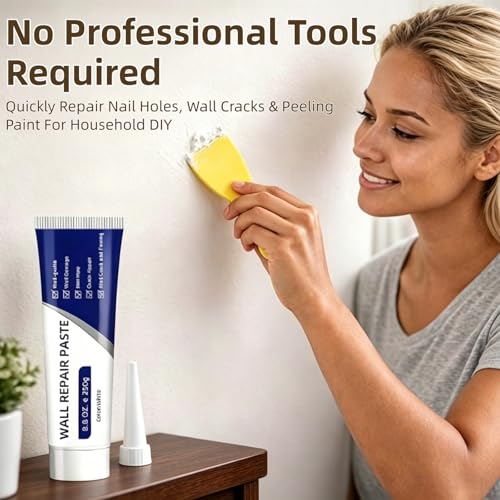 Efficient Drywall Repair Kit, Drying Wall Repair Paste, Spackle Wall Repair Spackle for Nail Holes, Cracks, Scratches & Graffiti, Home DIY Use (2 Pack)