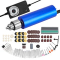 Resin Polishing Kit, Winartton Rotary Tool Kit for Resin Molding, Manicure, Wooden DIY Crafts, Electric Resin Drill (Blue) - color: Blue