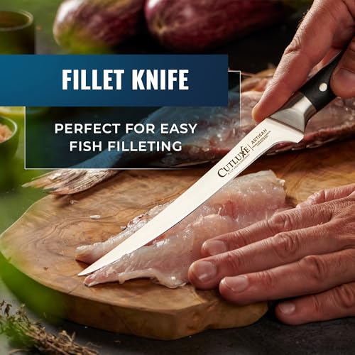Cutluxe Butcher Knife Set, Brisket, Breaking, Boning & Fillet for Meat - size: 4 Pcs Brisket Knife Set