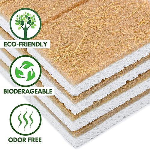 Coconut Fiber Sponges – Natural & Biodegradable. 100% Eco-Friendly