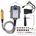 1000W 30000RPM Electric Flex Shaft Rotary Tool Foot Pedal Control Flex Shaft Hanging Grinder Carver Can Forward-Reverse Rotation, Multi-function Kit with Accessories for Carve-Buffing Diy Craft work - size: 1000W Chuck 0.4-6.5mm