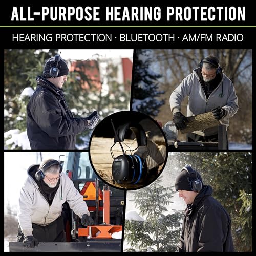 ISOtunes AIR DEFENDER Earmuffs: Comfortable Wireless unisex adult Hearing Protection Earmuffs with 40 Hour Battery Life - color: Blue