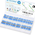 TICONN 150 Pcs Solder Seal Wire Connectors, Heat Shrink Butt Splice - size: Blue 150 Pieces
