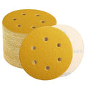 6 Inch Sanding Discs Hook and Loop, 60 Grit Sandpaper for Orbital Sander, Professional for Automotive and Woodworking, 100 Pack - style: 60 Grit