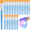 60 PCS 1 inch Flat Paint Brushes for Acrylic Painting - Watercolor Nylon Brushes, Bulk Paintbrushes with Comfortable Wooden Handle, Large Paint Brush for Painting, DIY Projects, Art Classes, Face Art