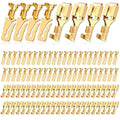 LEIFIDE 100 Pcs Electrical Terminals Kit Compatible with 56 Series, Gold - color: Gold