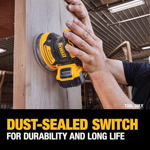 DEWALT 20V MAX Orbital Sander, Tool Only (DCW210B)