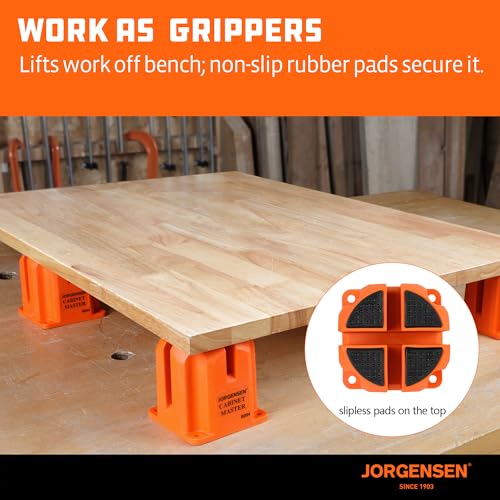Jorgensen 3-in-1 Support Block, Cabinet Master Parallel Clamp Accessory