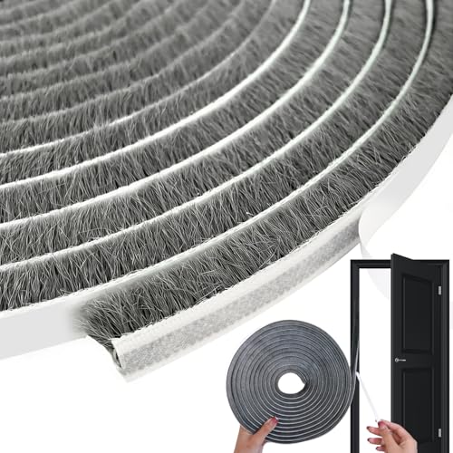 Weather Stripping Door Window Seal Strip, 32.8FT Self-Adhesive Soundproofing Weatherstrip, Draft Blocker Dustproof Strip for Sliding Windows, Doors, Cabinets (0.35" W x 0.35" H) - size: 0.35x0.35x33FT