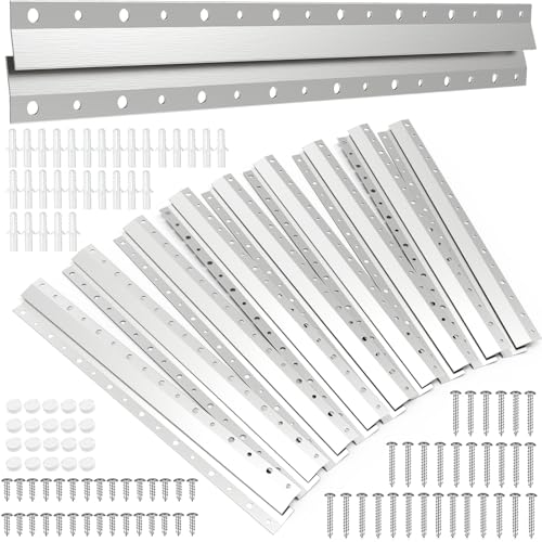 French Cleat Picture Hanger 16inch,Wall Mount Picture Hanger Kit (10 Pairs) - size: 16inch-10Pairs