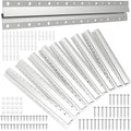 French Cleat Picture Hanger 16inch,Wall Mount Picture Hanger Kit (10 Pairs) - size: 16inch-10Pairs