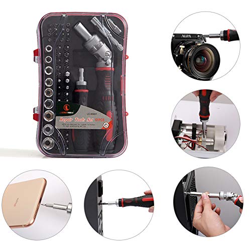 JENABOM 61 in 1 Ratcheting Screwdriver Set,Magnetic Screwdriver Bit Set - size: 61 in 1