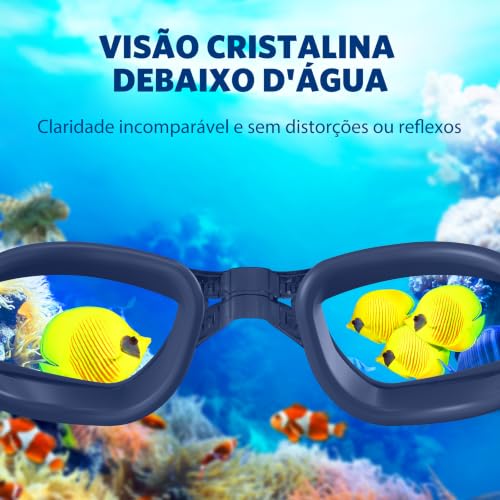 Aegend Swim Goggles, Swimming Goggles No Leaking Full Protect Adult Youth - color: Black Blue