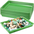 Maitys 15 Pack Plastic Art Trays 12 x 16 Inch Sensory Trays, Green - color: Green