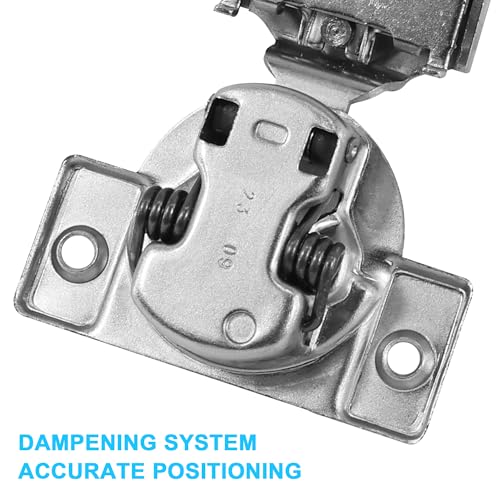 3/4 Inch Overlay Soft Close Cabinet Hinges, 6 Pack Slow Soft Close Hinges for Kitchen Cabinets Satin Nickel Hidden Self Closing Kitchen Cabinet Hinges for Cupboard - size: 3/4 inch Overlay
