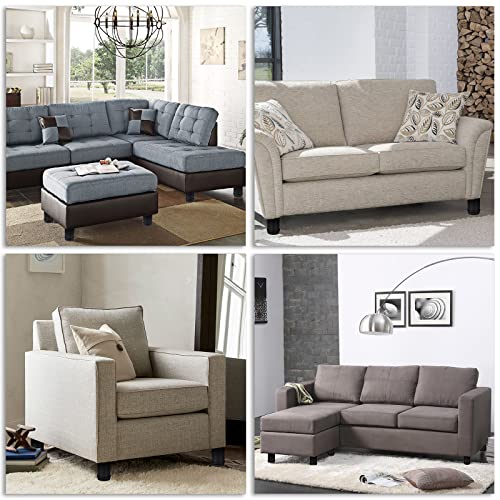 OwnMy 8PCS 4 Inch Stainless Steel Furniture Legs Adjustable Cabinet Legs - size: 4 Inch