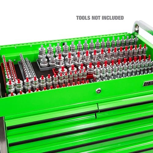 OEMTOOLS 22413 6-Pc SAE & Metric Socket Tray Set for Sizes 1/4", 3/8”, 1/2" - color: Red/Grey