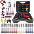 76 Pcs Automotive Circuit Test Lead Kit, Multimeter Test Leads Kit, Electrical Back Probe Kit, Alligator Clip, Acicular Probe, Banana Plug Adapters, Volt Meter Lead (with Carrying Case) - size: 76-piece