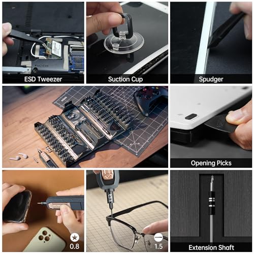Mini Precision Manual Screwdriver Set,JAKEMY 180 in 1 Laptop Screwdriver Repair Tool Kit,Magnetic Multi-Bit Tiny Manual Screwdriver Bit Kit for DIY,Computer,PS5,Xbox,RC Car,Jewelers,Glasses,Watch,Home - color: Jm-168