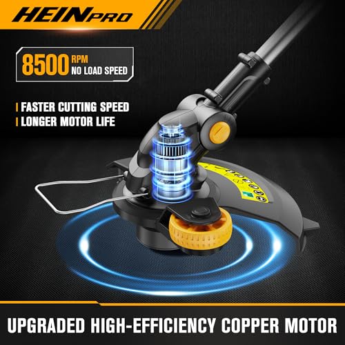 HEINPRO Cordless String Trimmer Compatible with Dewalt 20V MAX Battery - size: 12.01-INCH