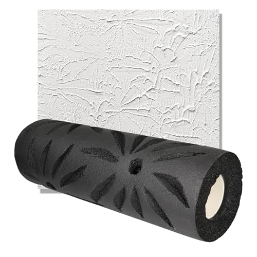 Poinsettia Style Pattern Drywall Texture Roller, 9-inch