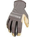Youngstown Glove Hybrid Plus Leather Palm Heavy Duty Work Gloves For Men - Washable, Durable, Form-Fit - Gray - size: Medium (Pack of 1)