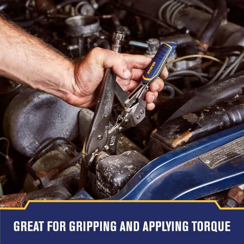 IRWIN VISE-GRIP Locking Pliers, 10-Inch Fast Release Curved Jaw (IRHT82573) - style: NEW