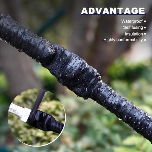 Self Amalgamating Rubber Splicing Tape Electrical Insulating Tape - size: 0.75 inches by 0.03 inches by 30 feet