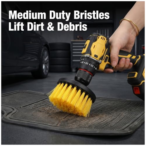 10pcs Drill Brush attachments for Cleaning Scrub Brush for Drill Drills brushs Set Drills brushs for car Detailing dril Brushes Power Scrubber for Bathroom Surfaces Tub Grout Shower Car